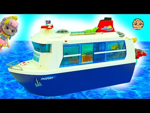 Strange Cruise Ship Trip 1 - Shopkins Happy Places Rainbow Kate Playmobil Vacation Toy Video