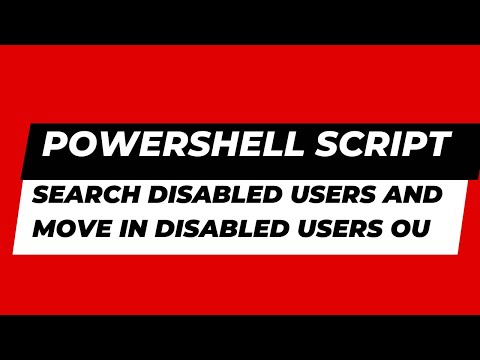 Move Disabled users in disabled OU with email alert PowerShell script