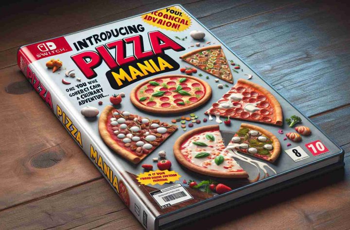 A realistic, high-definition image showcasing the cover of a fictional culinary adventure titled 'Introducing Pizza Mania'. It features delicious pizzas of various types as if taking you on a gastronomic journey. The image could include pizzas with a diverse range of toppings, from classic margherita to exotic examples, each showcasing a different culinary tradition. A captivating tagline beneath the title could hint towards the fun and excitement packed within this culinary adventure.