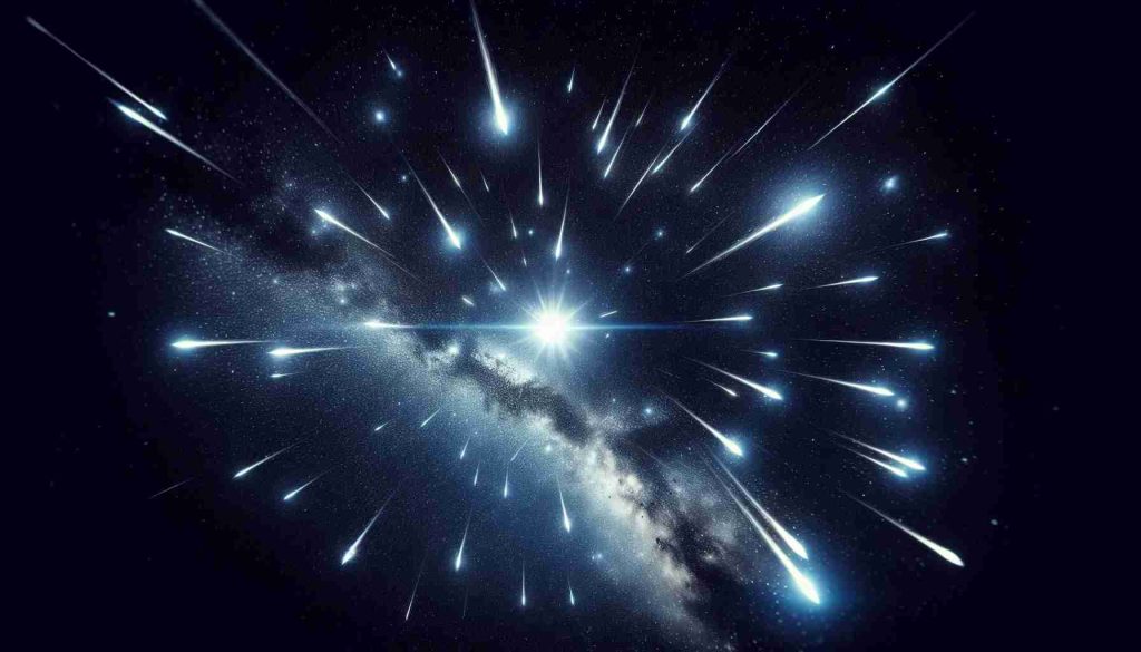 Generate an ultra-realistic high-definition image of a celestial show in action: The Perseids meteor shower at its peak. The night sky should be brimming with scores of meteors streaking across, emanating a brilliant glow. The stars should be vibrant and plentiful, creating a dazzling backdrop for the unique spectacle. The entire scene should communicate the grandeur and beauty of this astronomical event, capturing the excitement and awe it sparks among sky-watchers worldwide.