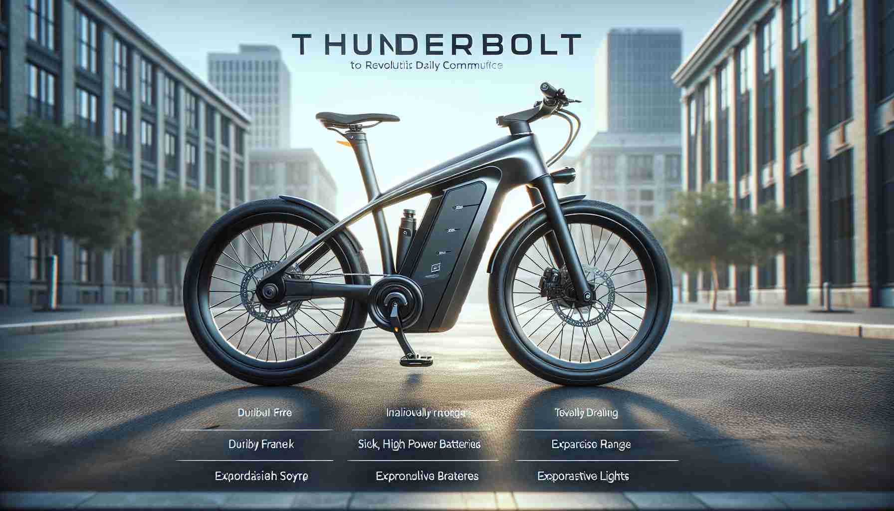 Revolutionize Your Commute with the ThunderBolt Electric Bike 