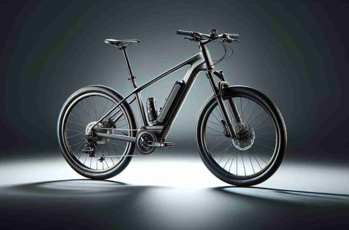 A high definition, realistic image of an eBike. The bicycle has been updated and modified with the Shimano EP801's Race Mode Firmware Tune. Provide in-depth detailing to show the advanced technology of the eBike, highlighting key features such as the sleek design, modern digital interface, and high-tech modifications for speed.