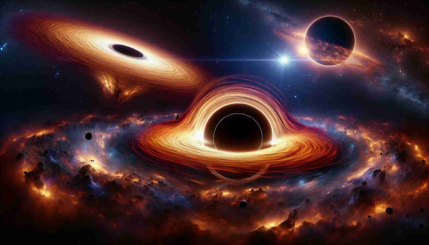 The Mystery of Black Hole Megastructures and Cosmic Collisions 