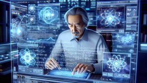 A realistic high definition image depicting a scenario where a scientist, Dr. Alex, who has a Japanese descent, is exploring the future of Quantum Technologies. Dr. Alex is imagined as a middle-aged man, enraptured in his work, surrounded by holographic screens displaying quantum physics equations and futuristic technology like quantum computers.