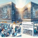 An illustration capturing the spirit of innovation proposing a detailed view of a state-of-the-art technology facility dedicated to explorations in quantum computing. The signboard at the entrance displays 'Pioneering the Quantum Revolution'. Tall glass buildings, cutting-edge laboratories, dedicated researchers from varying descents and genders fervently engaged in their work. Advanced processors and quantum computers are visible, showcasing the focus of the institution. The atmosphere is infused with a sense of discovery and progression. The image feels like a futuristic vision of technology and science.