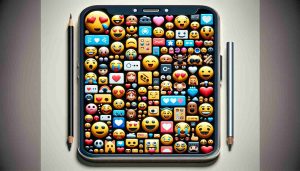 Generate a high-definition, photorealistic image that illustrates an innovative approach to emojis. depict a screen of a generic smartphone filled with unique and original emoji designs. These could include a wide variety of expressions and objects, all rendered in a sleek and modern style.