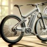 A detailed depiction of an innovative magnesium bike known as the Zephyr EBike. The bike should be realistically represented in high definition, showcasing its unique features and the sleek, modern design of its body. Focus on illustrating the innovative elements of its construction, emphasizing the use of magnesium in its structure. The background should be subtly hinting the outdoor setting, suggesting that the bike is being prepared for an exciting adventure.