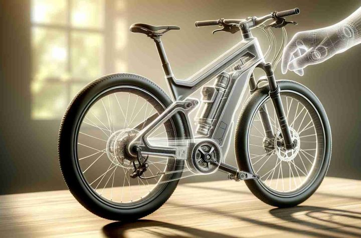 A detailed depiction of an innovative magnesium bike known as the Zephyr EBike. The bike should be realistically represented in high definition, showcasing its unique features and the sleek, modern design of its body. Focus on illustrating the innovative elements of its construction, emphasizing the use of magnesium in its structure. The background should be subtly hinting the outdoor setting, suggesting that the bike is being prepared for an exciting adventure.