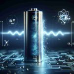 Produce an HD realistic depiction of the concept 'A Quantum Leap in Energy Storage'. The image should showcase futuristic battery technology. This could be depicted visually by a cutting-edge, sleekly designed, eco-friendly battery glowing with a pulsing energy. Include symbols of quantum mechanics such as atomic models or quantum wave patterns, tying these elements together to demonstrate the great leap forward in energy storage. The image should feel innovative and futuristic, with a sharp, high-tech aesthetic.