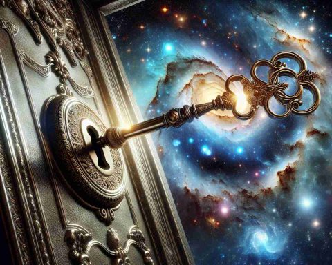 A high-definition, realistic image portraying the concept of 'Unlocking Insights Like Never Before! Discover Targeted Data Today'. Imagine a grand, ornate key turning in the lock of a formidable door, representing unlocking insights. Beyond the door, visualize a luminous galaxy, symbolizing vast, unexplored data. Include fine details such as the glistening metal of the key and intricate carvings on the door, enhanced with sparkling stars, swirling galaxies and bright nebulae in the background, all capturing the richness and depth of targeted data exploration.