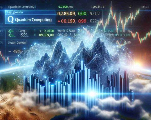 A realistic, high-definition image depicting the concept of Quantum Computing Stocks flourishing. The main focus is on a hypothetical stock tagged as 'RGTI' which is represented as soaring high in this booming market, leaving the viewer to question whether it is indeed the best investment option.