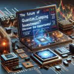 A realistic, high-definition image representing the concept of investment in Quantum Computing, foreshadowing its possible future growth. The scene could include elements like computer chips, binary codes, stock market graphs, ticker tapes and perhaps an open laptop displaying investment opportunities in the field. The words 'The Future of Quantum Computing Investment? Discover the Opportunity!' appear prominently in the image, conveying both a sense of intrigue and a call to action.