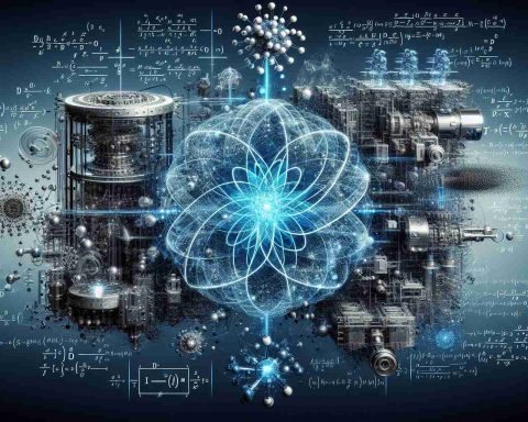 A high-resolution, realistic image depicting a conceptual representation of a quantum breakthrough. There are advanced machines and complex equations illustrating the innovation brought about by D-Wave systems. Various futuristic designs are visible, indicative of how these developments are shaping tomorrow's world.