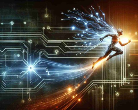 Realistic high definition image symbolizing the concept of 'Revolutionizing Quantum Potential.' This could represent a transition of traditional technology into uncharted tech horizons, perhaps visualized as a leap from an old-style circuit board into a futuristic, quantum-styled circuit.