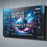 A high-definition, realistic image of a digital banner. The banner features an inspirational theme related to the future of computing. It boldly pronounces 'Unleash the Future of Computing!' in lively, engaging typography. The banner also includes a captivating call to action, saying 'Don’t Miss This Game-Changing Event!' The banner could feature elements synonymous with advanced computing, like circuit board patterns, holographic interfaces, and futuristic technology motifs to communicate the theme effectively.